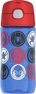 THERMOS FUNTAINER 16 Ounce Plastic Hydration Bottle with Spout, SPIDER-MAN