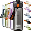 TKK Sports Water Bottle, 17oz Tritan Kid Jug with Leak Proof Lid & Handle Strap & Built-In Infuser - BPA-Free, Easy-Clean Design for Gym, Office & Outdoor Travel, Black