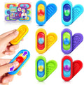 Sensory Marble Fidget Toys for Kids- 6 Pcs Quiet Fidget for Classroom, Gel Filled Autism Sensory Toys ADHD, Silent Stress Squishy Fidgets Worry Stones, Squeeze Travel Gifts for Kids Student Adults
