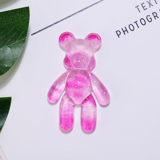 Aesnefe Pocket Worry Bear Hug, Anxiety Relief Keepsake, Mental Health Encouragement Gift, Emotional Support Token, Stress Comfort Gift for Teens & Adults, Galaxy Pink