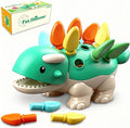 Baby Sensory Toys Toddler Montessori Learning Fine Motor Skills Toy for 6 9 12 18 Month One Year Old Boy Birthday Gift Kid Sorting Stacking Color Recognition Dinosaur Age 1 2 3 4 Educational Toys