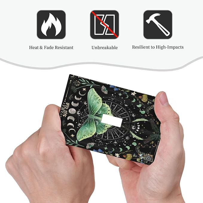 Moon Phase Butterfly Wildflower Plant Mysterious Night Moonlit Decorative Light Switch Cover 1 Gang Single Toggle Device Electrical Faceplate Switchplates Decorator Outlet Wall Plate for Bedroom