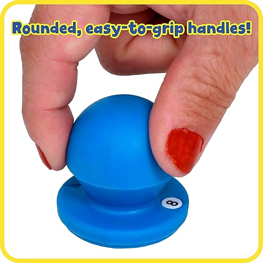 READY 2 LEARN Easy Grip Dough and Paint Stampers - Numbers - Set of 10 - Ages 2+ - Easy to Hold Letter Stamps for Kids