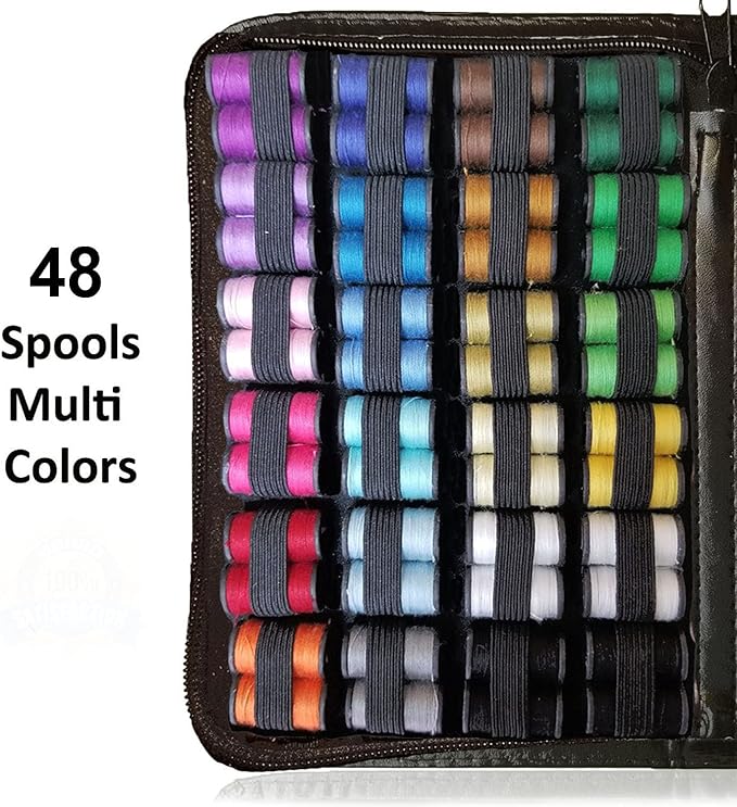 ARTIKA Sewing Kit for Adults and Kids (119 PCS) - Small Beginner Set w/Multicolor Thread, Needles, Scissors, Thimble & Clips - Emergency Repair and Travel Kits - Sewing Accessories and Supplies