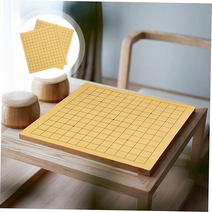 BESPORTBLE 2pcs Wooden Go Chess and Girls Educational Chessboard Go Chess Game Board Toys Supplies