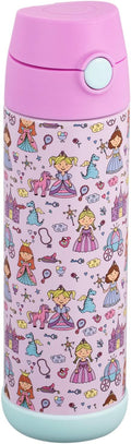 Snug Insulated Kids Water Bottle with Straw & Spout – Double-Wall Stainless Steel, Leakproof, Easy-Flip Lid – For School, Travel, Toddlers & Big Kids - Princess, 17oz
