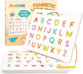 FINDMAG Magnetic Letter Board, Double Sided Alphabet Magnets Tracing Board for Toddlers, Uppercase & Lowercase ABC Boards for Learning Practice, Handwriting, Preschool Educational Gifts for Children