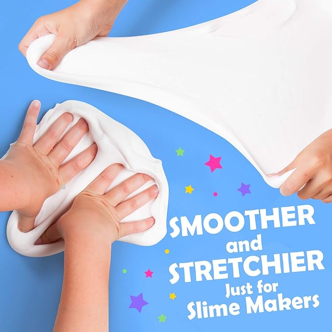 Original Stationery Soft Clay for Slime, 230 g (8.1 oz) White Foam Clay Add-in for Slime Making, Stretchy Air-Dry Butter Texture, Birthday Craft Gift for Kids