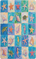 Sea Turtle Starfish Ocean No Device Blank Wall Plate Decorative 1 Gang Light Switch Covers Electrical Switchplate Home Decorate Faceplat for Bathroom Bedroom Kitchen Room 4.5 x 2.76 Inch