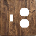 Rustic Old Wood Brown Crack Tree Tumor Print Wallplates 1 Toggle 1 Duplex Switch Plate Electrical GFCI Faceplate Decorative Light Switch Covers for Farmhouse Home Decor