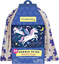 Mudpuppy Unicorn Magic – 36 Piece Puzzle to Go Featuring Sparkly Magical Unicorns Perfect Travel Activity for Children Ages 3 and Up