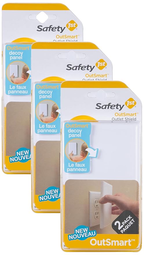 Safety 1st OutSmart Outlet Shield,(Pack of 6)