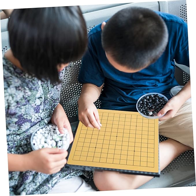 BESPORTBLE 2pcs Wooden Go Chess and Girls Educational Chessboard Go Chess Game Board Toys Supplies