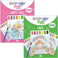 DINO MINI Watercolor Fun Value Pack - 2 Paint with Water Kits for Toddlers - Water Painting for Toddlers - Travel Activities for Kids Ages 4-8 - Screen Free Birthday Gifts (Farm - Fairy Tale)
