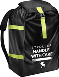 Upgrade Stroller Bag for Airplane: 46" H x 24" W x 15" D Large Stroller Cover with Shoulder Handle for Air Travel, Travel Essentials for Single, Double, Jogging Stroller, Chicco, UPPAbaby, Evenflo