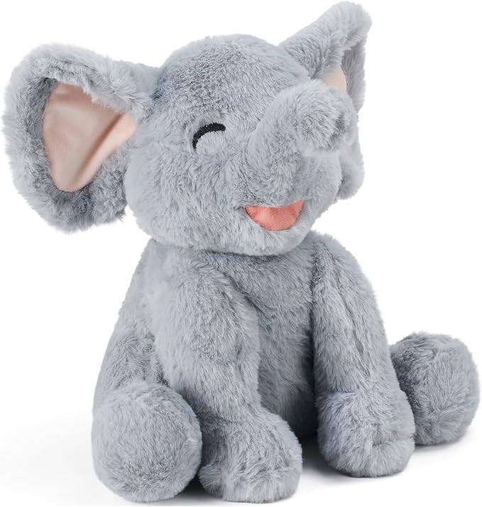 Elephant Microwavable Weighted Stuffed Animals with Lavender Scent,Heating Pad Plush for Period Cramps&Pain, Heatable&Coolable Stuffed Elephant Animals Toy Gifts for Girls Women Kids