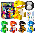 Goody King Paint Your Own Dinosaur Lamp Kit, DIY Night Light, Arts & Crafts for Teens Girls Boys, Painting Kit for Kids Age 8-12, Room Decorations, Dinosaur Birthday Gifts for Kids Ages 3 4 5 6 7 8+
