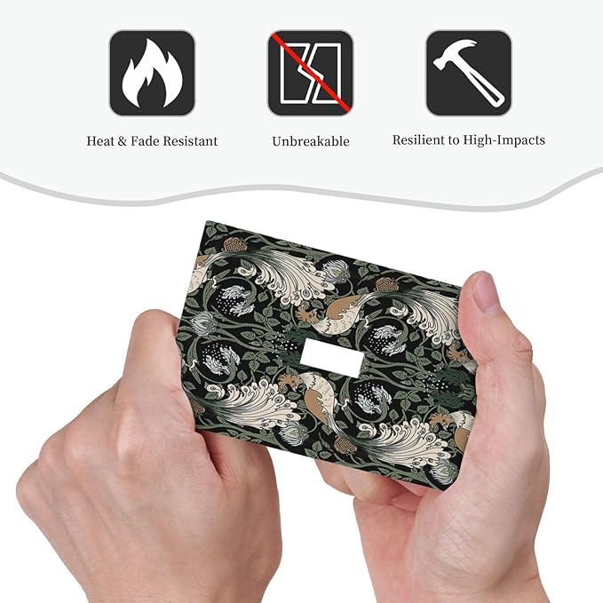 Decorative Light Switch Cover William Morris Vintage Floral Plants And Birds 1 Gang Single Toggle Decorator Outlet Wall Plate Device Electrical Faceplate Switchplates for Bedroom Home Decor