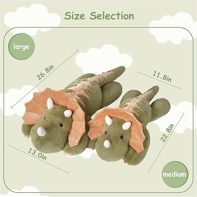 GILFWM Weighted Stuffed Animals Dinosaur - 22.8" Cute Toy Pillow Plushie Gifts for Kids Boys Girls & Adults, 3 lbs Soft Washable Green Dino Plush Pillowfort