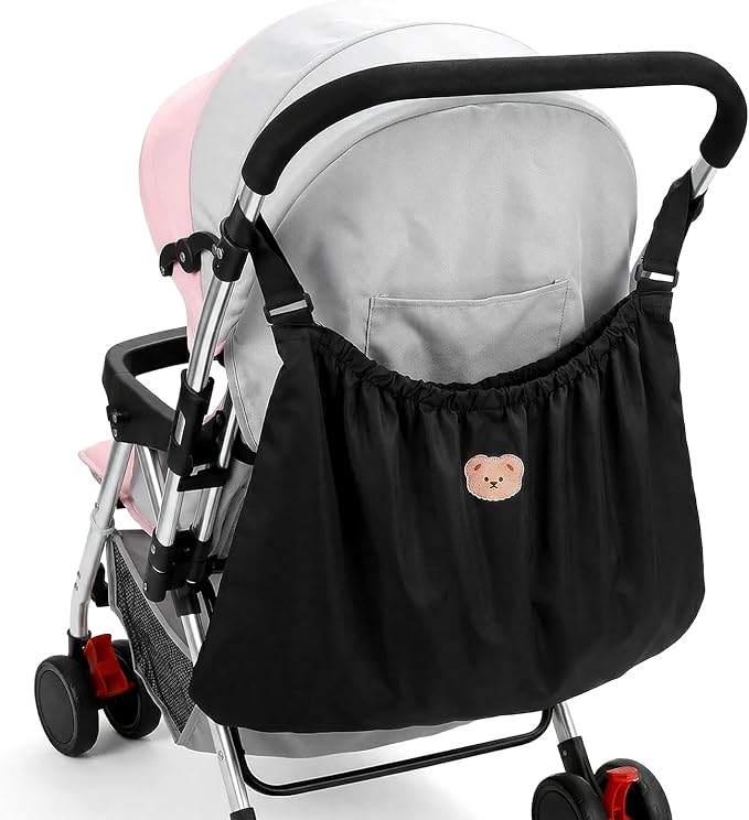 Large Capacity Stroller Organizer Bag, Universal Stroller Organizer, Adjustable Strollers Diaper Bag, for Storing Baby Formula, Bottles, and Other daily Necessities.