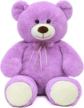 Toys Studio 36 inch Big Teddy Bear Cute Giant Stuffed Animals Soft Plush Bear for Girlfriend Kids, Purple