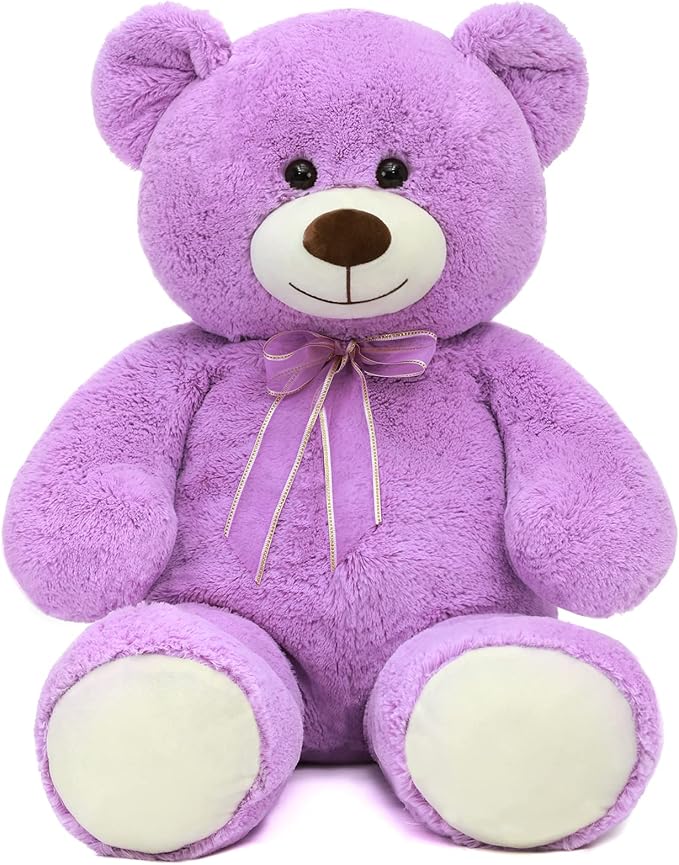 Toys Studio 36 inch Big Teddy Bear Cute Giant Stuffed Animals Soft Plush Bear for Girlfriend Kids, Purple