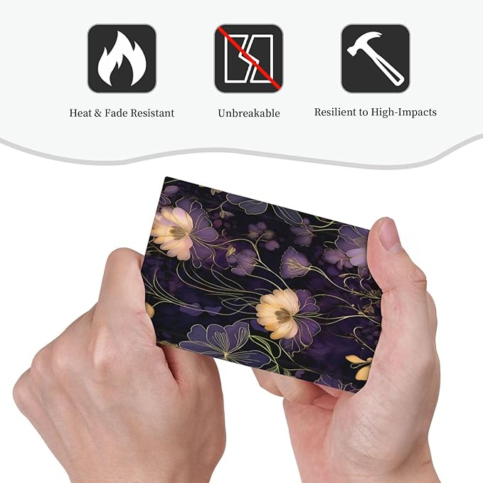 Modern Boho Vintage Gold Purple Dark Floral Modern Abstract Flowers Light Switch Cover Plate 1 Gang Electrical Wall Plates Faceplate Decorative Switch Plate No Device Blank for Bedroom Living Room