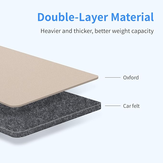 Viaviat Car Seat Protector Large Kick Mat 2 Pack Durable Water Resistant Auto Seat Back Covers with 2 Mesh Pockets Protection Against Dust Mud Scratches (Beige-A, 2-Pack)
