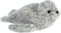 Aurora® Adorable Mini Flopsie™ Harbor Seal Stuffed Animal - Mini Companions Ready for Playful Adventures - for Kids All Ages, Toddlers, Adults, and Families - Gray 8 Inches