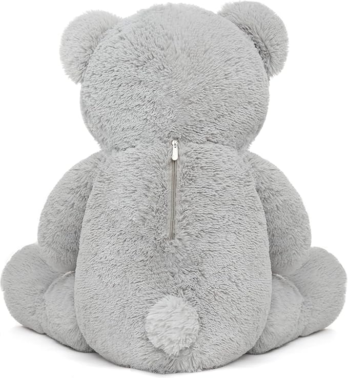 Toys Studio Giant Teddy Bear Stuffed Animal 36 inch Plush Bear Toy for Girlfriend Girls Kids Gifts Chrsitmas Valentine's Day Birthday Baby Shower Decorations, Grey