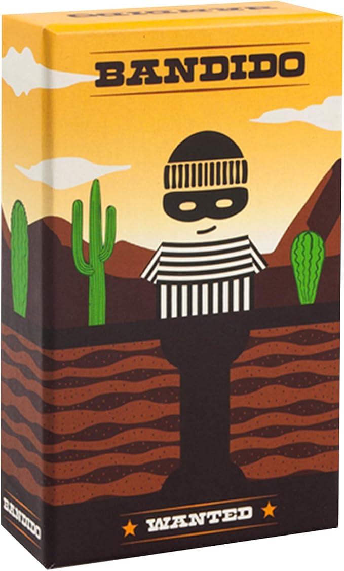 Bandido Card Game - Cooperative Strategy and Route Building Fun! Fun Family Adventure Game for Kids & Adults, Ages 6+, 1-4 Players, 15 Minute Playtime, Made by Helvetiq