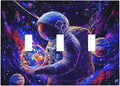 Astronaut Space Cool Galaxy Planet Decorative Switch Plates 3 Gang Wall Plate Triple Toggle Light Switch Cover Faceplate Electrical Wall Panels for Kids Room Nursery Decor