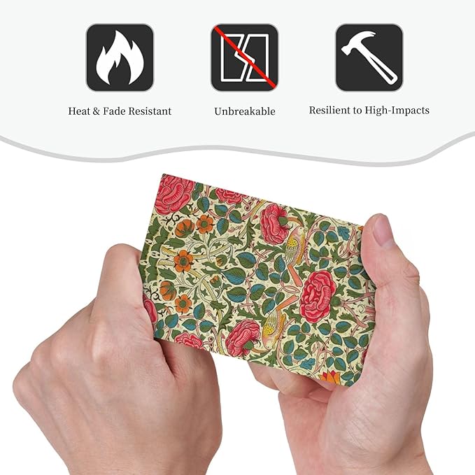 William Morris Roses Floral 1 Gang Light Switch Cover Electrical VintageTulip Flower Plant Bird No Device Wall Plate Switchplates Decorative for Country Bedroom Kitchen Living Room Decor