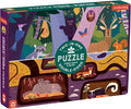 Mudpuppy Forest Above & Below 100 Piece Double-Sided Puzzle from Mudpuppy – Two Fun Puzzles in One!, Colorful Illustrations of Your Favorite Forest Animals, 22" x 16.5", Ages 6+