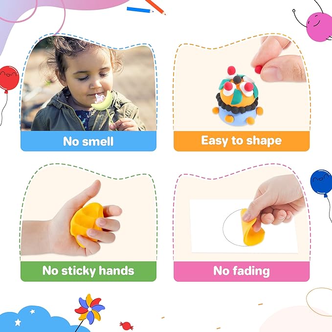 Aestd-ST Air Dry Clay 66 Colors, Modeling Clay for Kids, DIY Model Magic Clay, Molding Clay Kit with Sculpting Tools, Non-Sticky Soft and Super Light, Arts and Crafts Gift for Boys Girls Kids