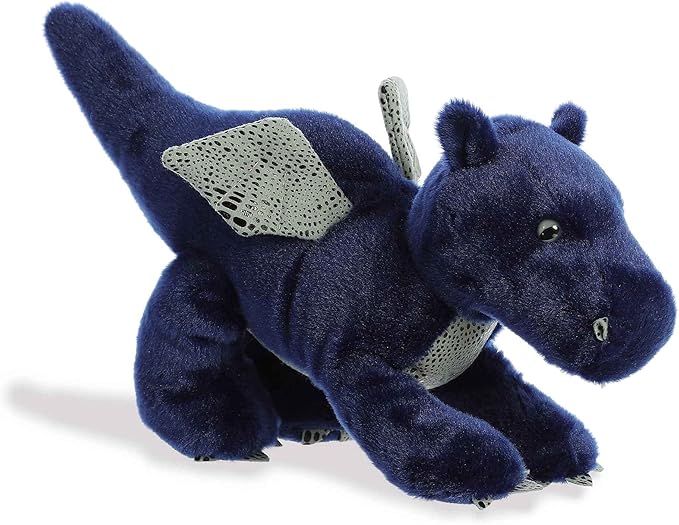Aurora® Adorable Flopsie™ Sapphire Dragon™ Stuffed Animal - Playful Ease - Timeless Companions - Blue 12 Inches