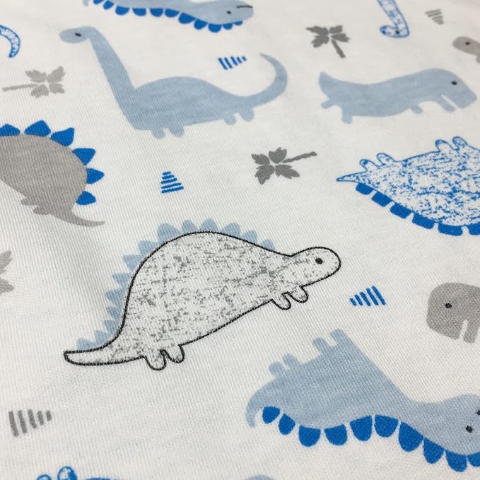 Lovey Dinosaur Security Blanket for Baby - Soft Plush Sensory Toy Comfort Appease Towel with Minky Dot Fabric - Small Taggy Blanket, No Crinkle Paper - Light Blue