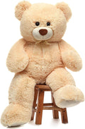 Toys Studio Giant Teddy Bear Stuffed Animal 36 inch Plush Bear Toy for Girlfriend Girls Kids Gifts Chrsitmas Valentine's Day Birthday Baby Shower Decorations
