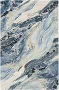 Light Switch Cover Plate Blue Grey Marbling Modern Abstract Design 1 Gang No Device Blank Electrical Wall Plates Faceplate Decorative Switch Plate for Bedroom living Room Decor