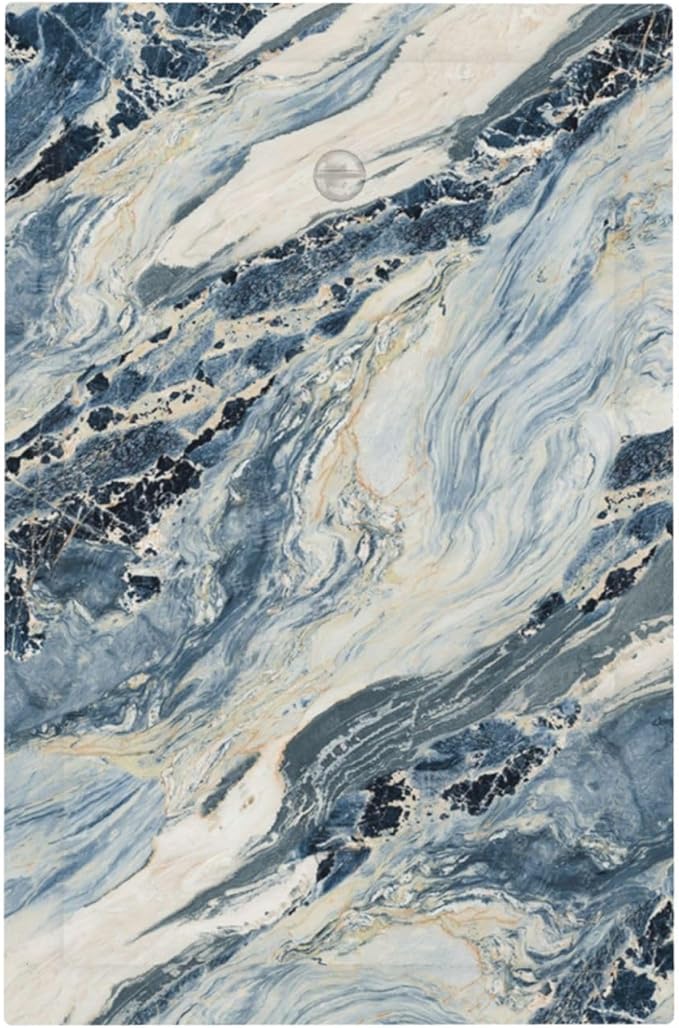 Light Switch Cover Plate Blue Grey Marbling Modern Abstract Design 1 Gang No Device Blank Electrical Wall Plates Faceplate Decorative Switch Plate for Bedroom living Room Decor