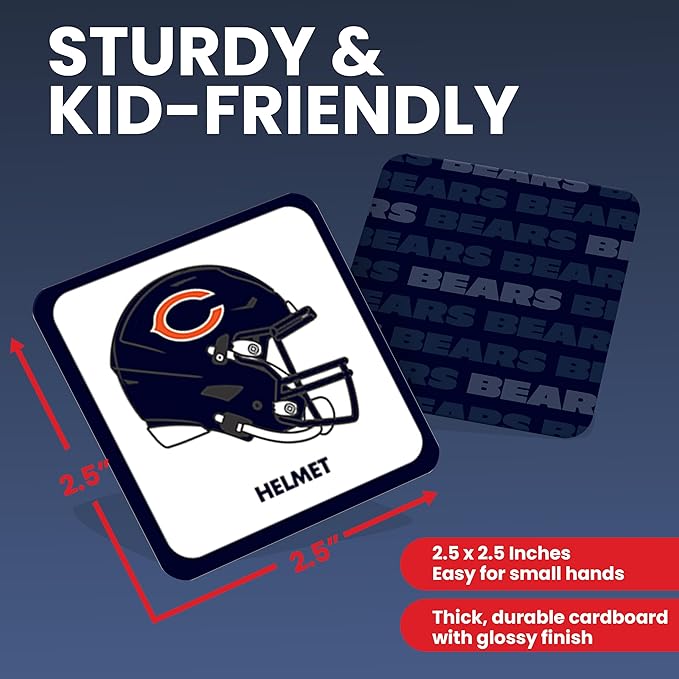 MasterPieces NFL Chicago Bears Matching Game - Fun Family Game for Kids - Officially Licensed NFL Product