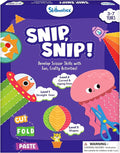 Skillmatics Scissor Skills Activity Book - Snip Snip, 25 Cutting Activities for Preschoolers, Felt Craft Kit, 2 Child-Safe Scissors, Fine Motor Skills, Screen-Free Fun, Gifts for Kids Ages 3-7