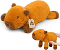 Weighted Capybara Stuffed Animal,21in 1.9lb Weighted Stuffed Animals Soft Capybara Plush Pillow for Kids, Cute Huggable Cartoon Plush Gifts for Kids, Boys and Girls