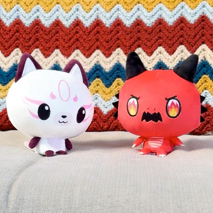 Teeturtle Cloudheads Yuki the Kitsune Plush - 5-Inch Fox Stuffed Animal with Embroidered Details - Soft Cuddly Plush Toys for Kids, Teens, and Adults