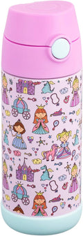 Snug Insulated Kids Water Bottle with Straw & Spout – Double-Wall Stainless Steel, Leakproof, Easy-Flip Lid – For School, Travel, Toddlers & Big Kids - Princess, 12oz