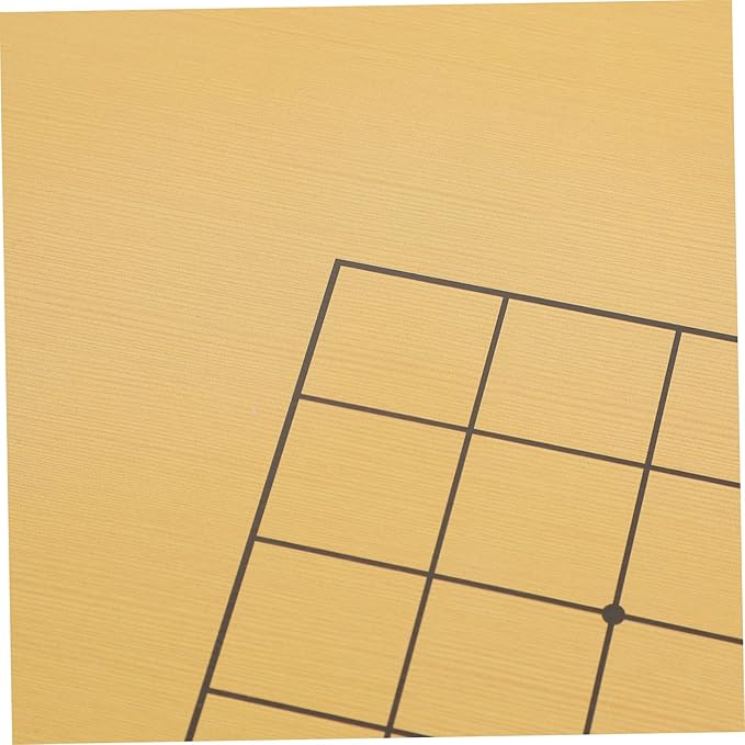 BESPORTBLE 2pcs Elegant Go Chessboard Pattern Design Boys and Girls Go Chess Boards Wooden Educational Chess Game