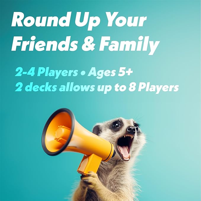 Fun Fast-Paced Game for Families - Funny Card Game for Adults, Teens, and Kids - Best Game for 2-4 Players