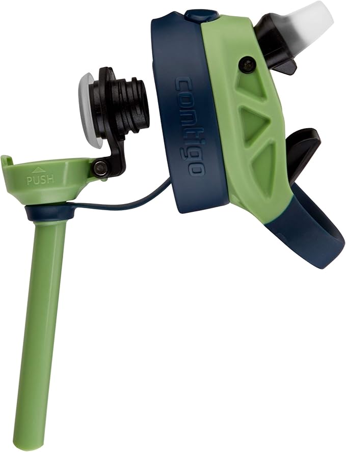 Contigo AUTOSPOUT Camping Hydration Thermal Bottle 1 Count(Pack of 1) Blueberry/Green Apple (Pack of 4)