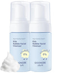 GOONGBE Kids' Bubble Facial Cleanser - Korean Kids Low pH Bubble Foam Face Wash - Gentle Cleansing & Hydrating with Panthenol and Amino Acids - Allergen Free Scent, 3.38 fl.oz. 2 Pack