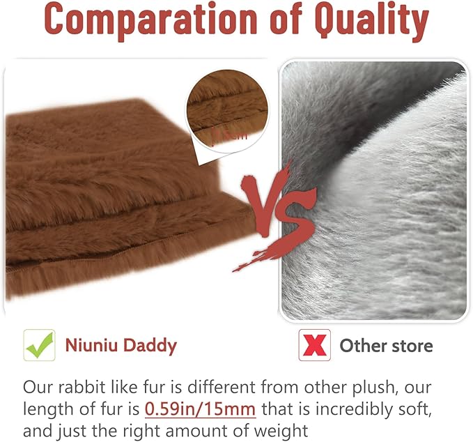 Niuniu Daddy 20" | 3.3 Pound Highland Cow Weighted Stuffed Animals for Adults, Weighted Brown Highland Cow Plush Toy for Toddler Kids, Fluffy Plushy Pillow with Soft Fur for Present Christmas Birthday
